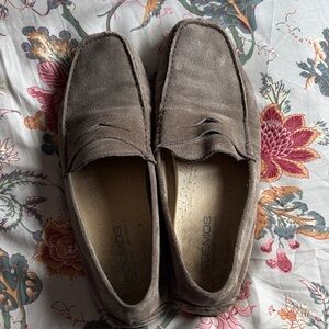 Hoemos Men's Brown Suede Slip-On Loafers